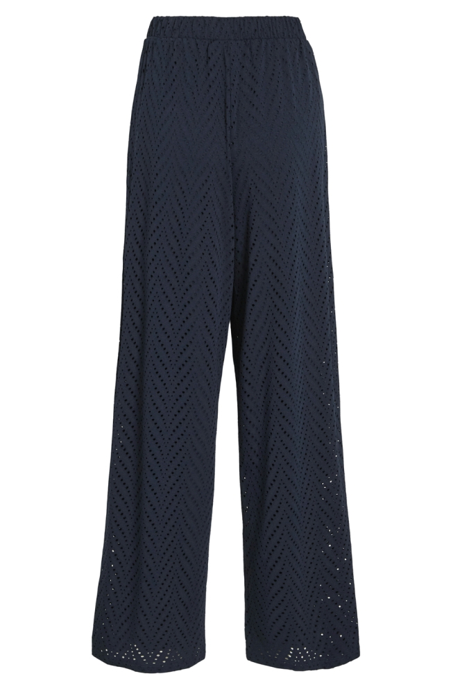 VIDELAIA HW WIDE PANTS/PB 14106628 NAVY BLAZER